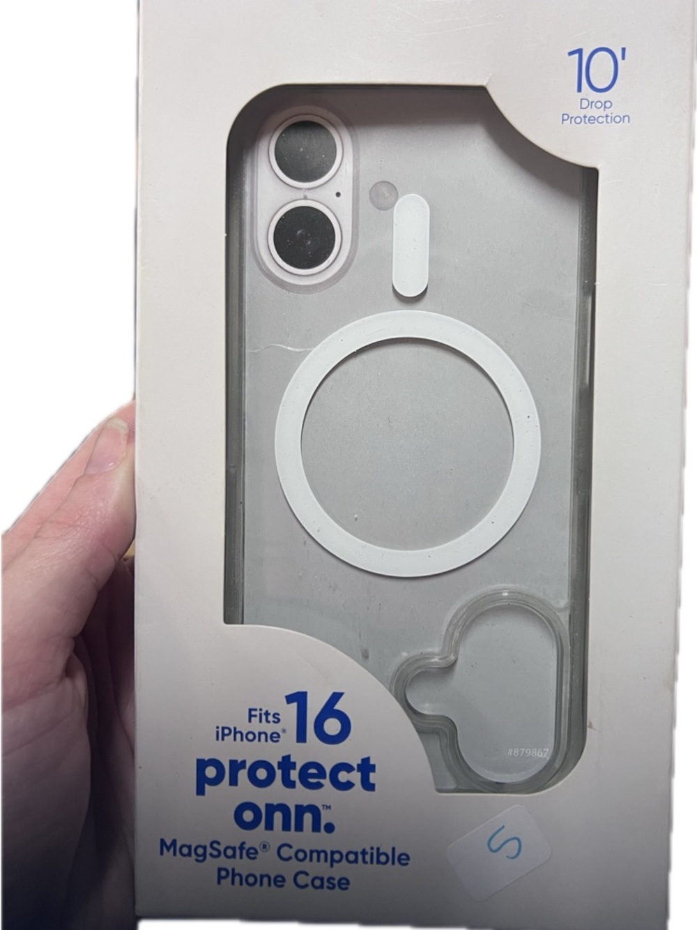 On Running Clear MagSafe iPhone 16 Case with White MagRing